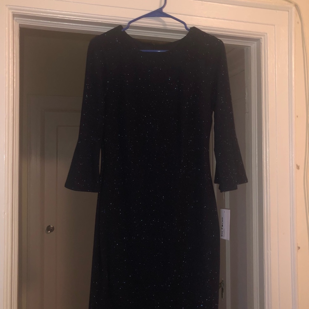 NWT size 10 navy blue shimmer dress